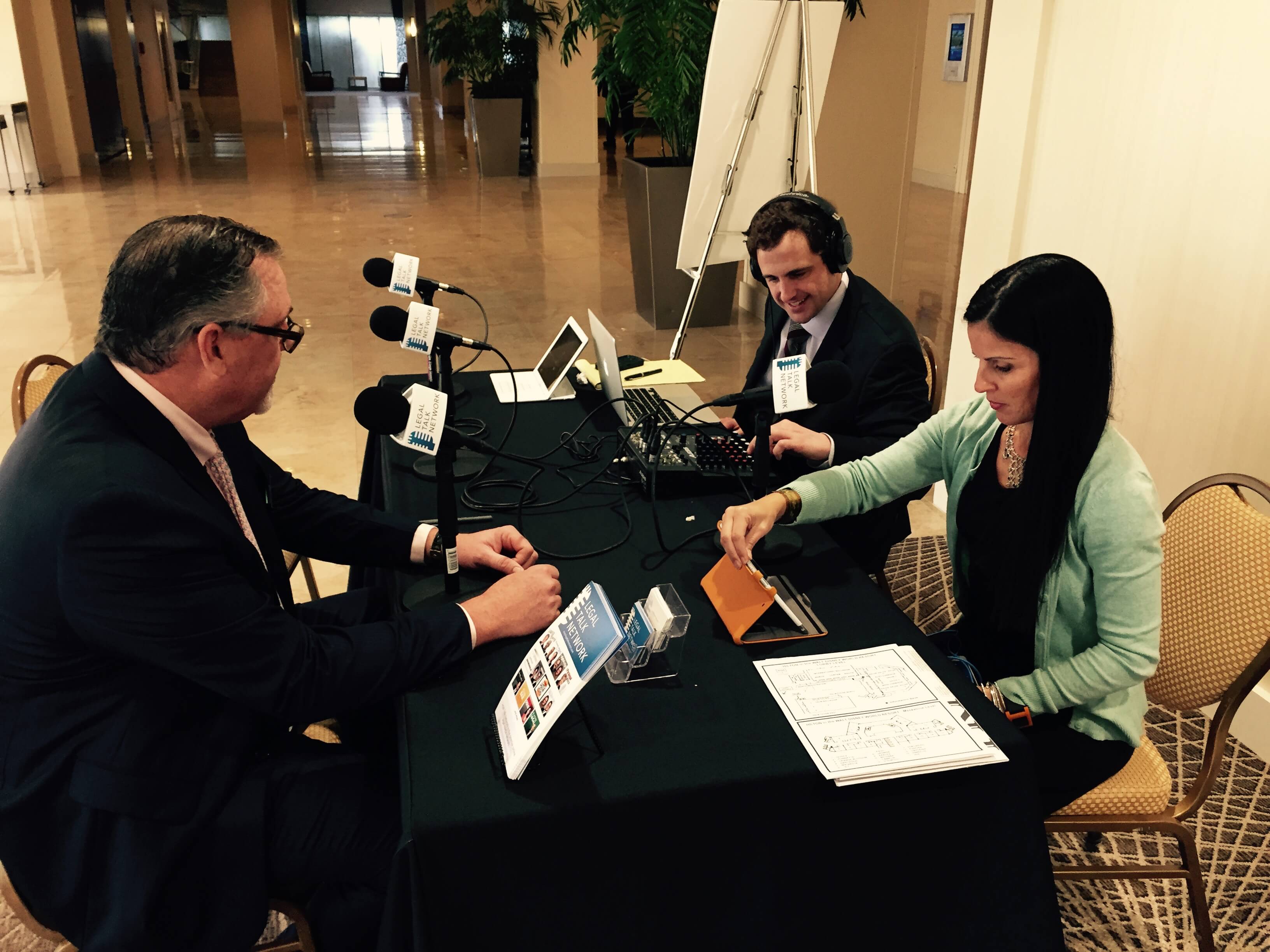 Florida Bar President Gregory Coleman and Adriana Linares record the next monthly episode live from the conference.