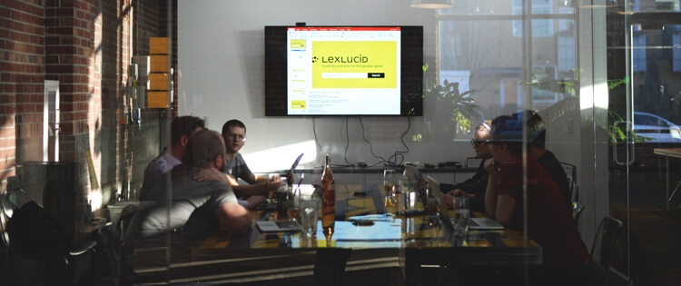 LexLucid, the winning team from Denver's chapter of the Global Legal Hackathon.