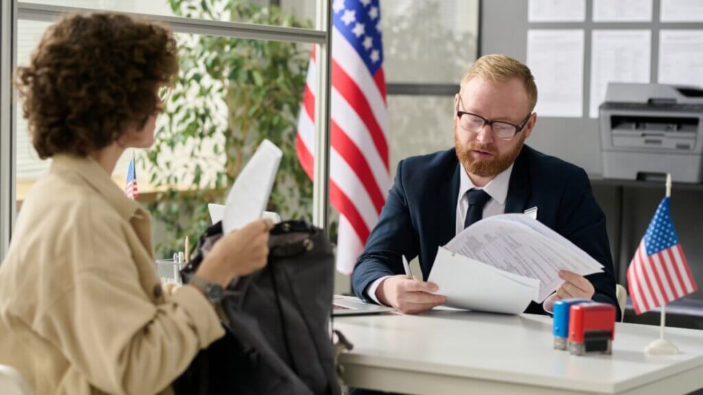 Woman talking to an immigration attorney for the first time